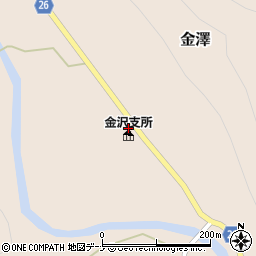 大槌町金沢支所周辺の地図