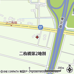 岩手県花巻市二枚橋（第２地割）周辺の地図