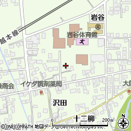 秋田県由利本荘市岩谷町日渡91周辺の地図
