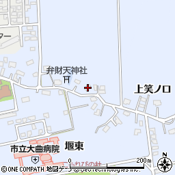 秋田県大仙市飯田笑ノ口後135周辺の地図