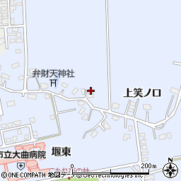 秋田県大仙市飯田笑ノ口後62周辺の地図