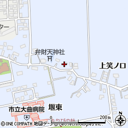 秋田県大仙市飯田笑ノ口後周辺の地図