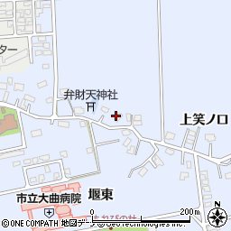 秋田県大仙市飯田（笑ノ口後）周辺の地図