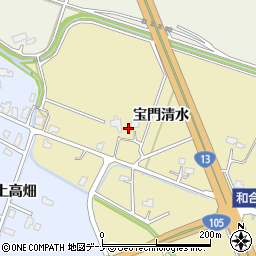 秋田県大仙市和合宝門清水30周辺の地図