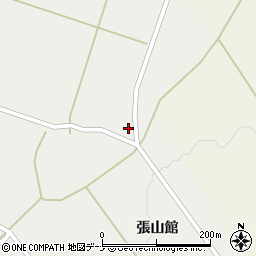 秋田県美郷町（仙北郡）安城寺（張山館）周辺の地図