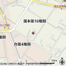 岩手県花巻市湯本第１６地割周辺の地図