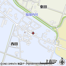 秋田県大仙市大曲上高畑150周辺の地図