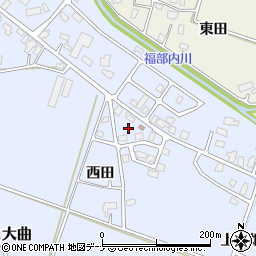 秋田県大仙市大曲上高畑148周辺の地図