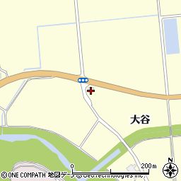 秋田県由利本荘市大谷大谷170周辺の地図