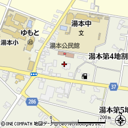 花巻市役所　湯本振興センター周辺の地図