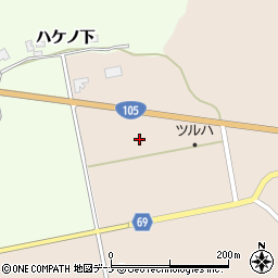 秋田県由利本荘市大内三川三川26周辺の地図