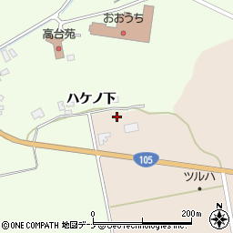 秋田県由利本荘市大内三川三川19-1周辺の地図