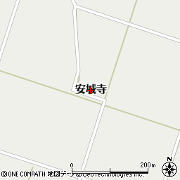 秋田県美郷町（仙北郡）安城寺周辺の地図