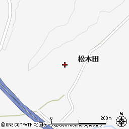 秋田県大仙市内小友深山周辺の地図