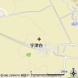 秋田県大仙市大曲西根宇津台周辺の地図