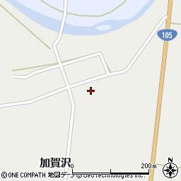 秋田県由利本荘市加賀沢イカリ周辺の地図