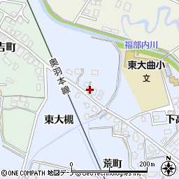 秋田県大仙市大曲東大槻周辺の地図