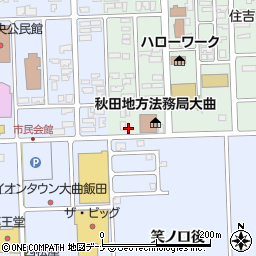 秋田県大仙市大曲住吉町1-48周辺の地図