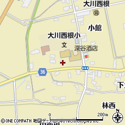 秋田県大仙市大曲西根小館22周辺の地図