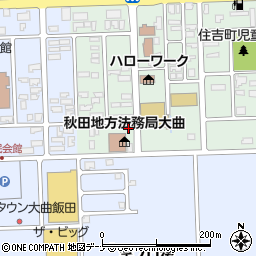 秋田県大仙市大曲住吉町1-35周辺の地図