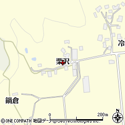 秋田県由利本荘市大谷（栗沢）周辺の地図