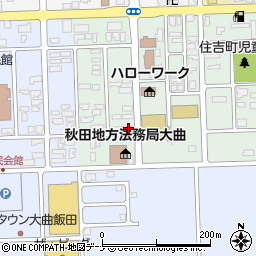 秋田県大仙市大曲住吉町1-32周辺の地図