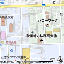 秋田県大仙市大曲住吉町1-58周辺の地図