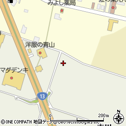 秋田県大仙市東川周辺の地図