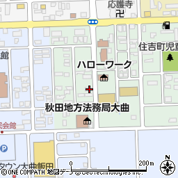 秋田県大仙市大曲住吉町1-29周辺の地図