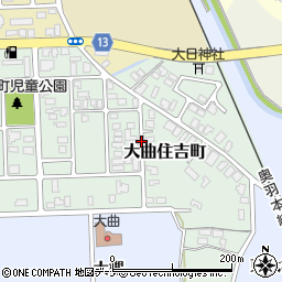 秋田県大仙市大曲住吉町5周辺の地図