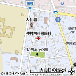 仲村内科医院周辺の地図