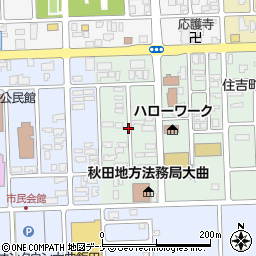秋田県大仙市大曲住吉町1周辺の地図