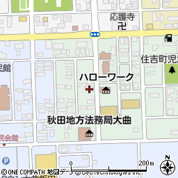 秋田県大仙市大曲住吉町1-26周辺の地図