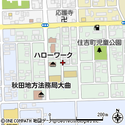 秋田県大仙市大曲住吉町2周辺の地図
