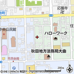 秋田県大仙市大曲住吉町1-65周辺の地図