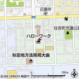 秋田県大仙市大曲住吉町124周辺の地図