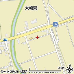 秋田県大仙市大曲西根（瀬下）周辺の地図