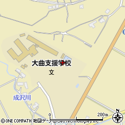 秋田県大仙市大曲西根下成沢周辺の地図