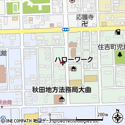 秋田県大仙市大曲住吉町1-24周辺の地図