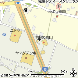 秋田県大仙市東川堤下周辺の地図