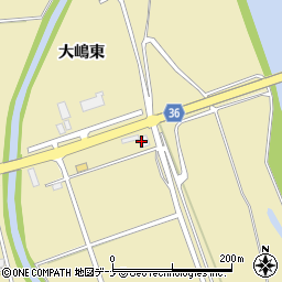 大仙市役所　本庁周辺の地図