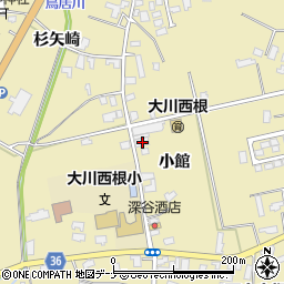 秋田県大仙市大曲西根小館82周辺の地図