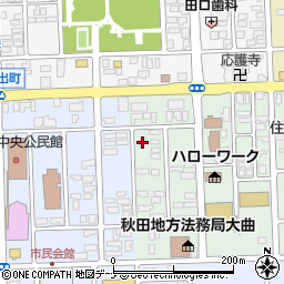 秋田県大仙市大曲住吉町1-70周辺の地図