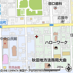 秋田県大仙市大曲住吉町1-71周辺の地図