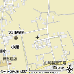 秋田県大仙市大曲西根小館153周辺の地図