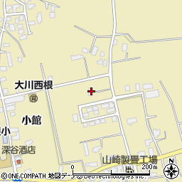 秋田県大仙市大曲西根小館109周辺の地図