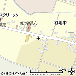 秋田県大仙市戸蒔谷地中4周辺の地図