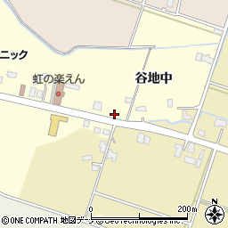 秋田県大仙市戸蒔谷地中20周辺の地図