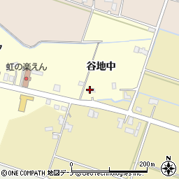 秋田県大仙市戸蒔（谷地中）周辺の地図