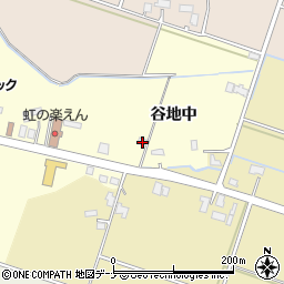 秋田県大仙市戸蒔谷地中21周辺の地図
